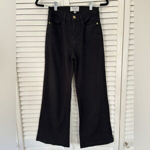 Frame Denim Cropped Kick Flare